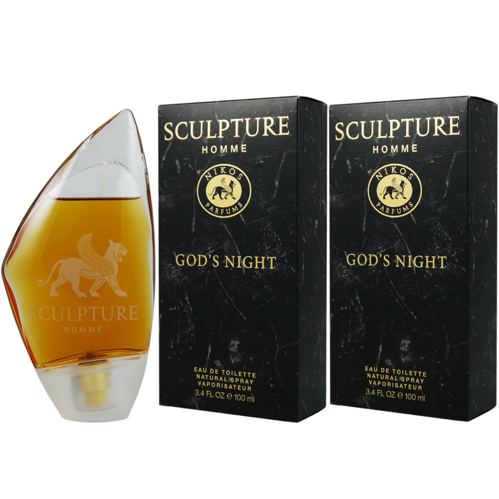 香水(男性用) NIKOS SCULPTURE HOMME GOD'S NIGHT 50ml Sculpture Homme God&#039;s Night Nikos cologne - a