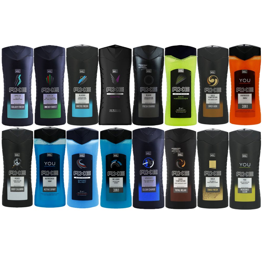 Axe diverse Sorten Duschgel 6x400 ml Duschgel