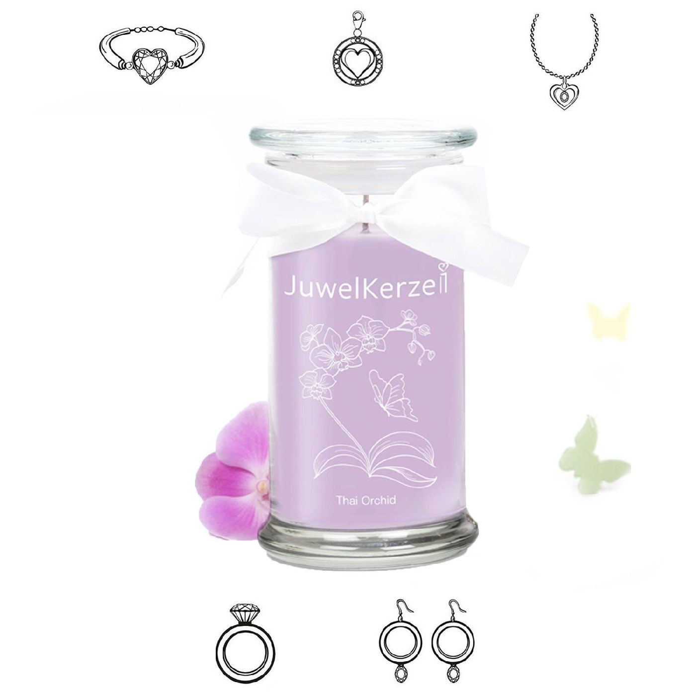 Juwelkerze Thai Orchid Classic Edition