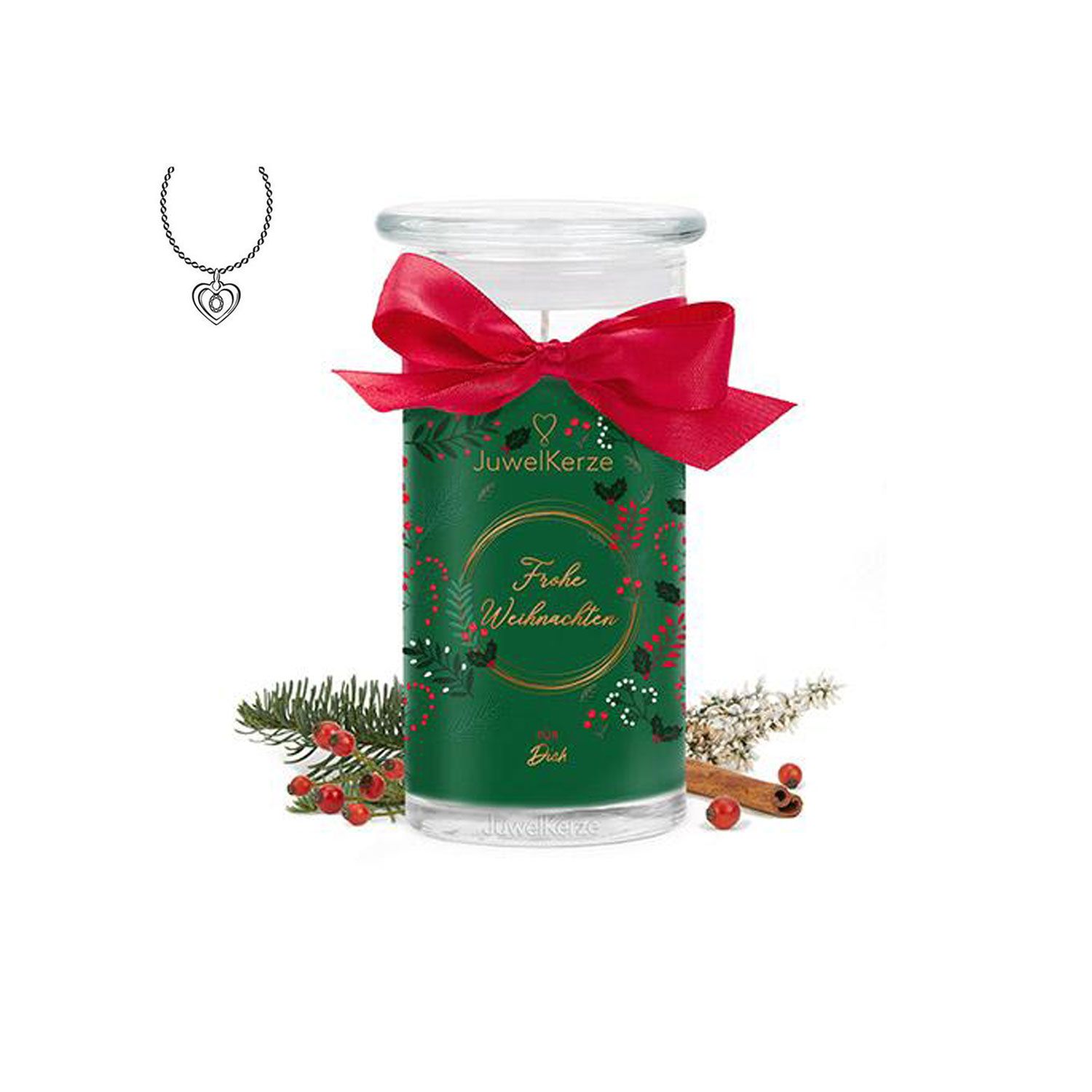 Juwelkerze Frohe Weihnachten