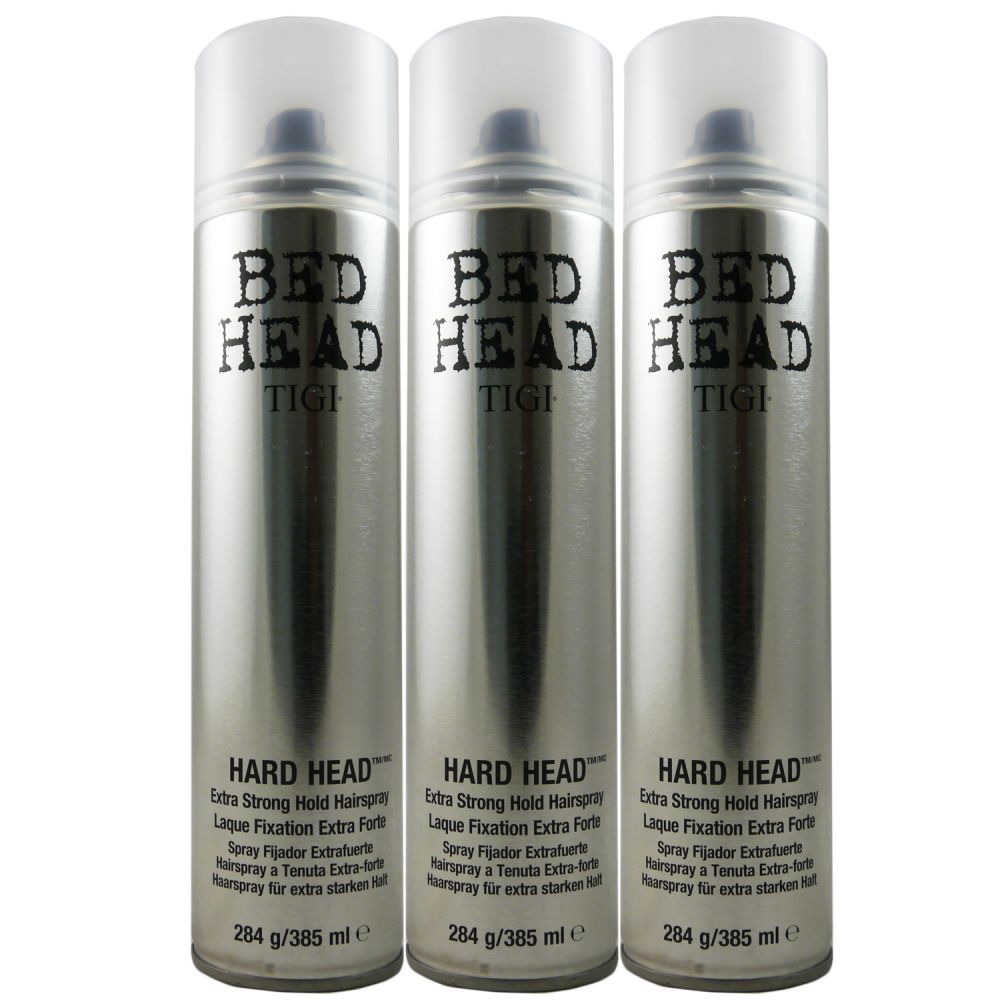 3 x 385 ml Tigi Bed Head Hard Head Hairspray Set bei Riemax