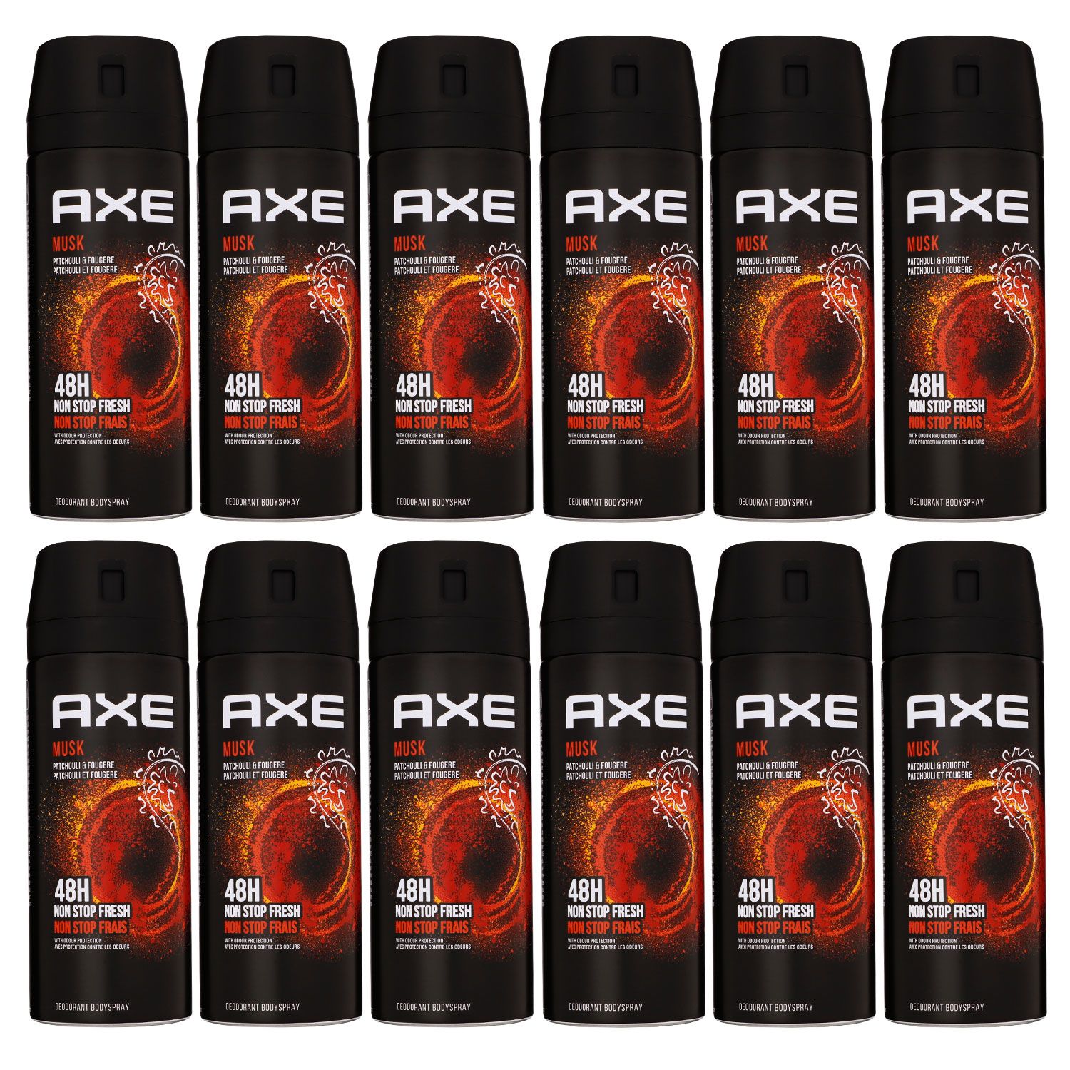 Axe Musk 12 x 150 ml Deospray Deodrant Deo Spray Deodrant Spray Deo neues Design Set --> Riemax