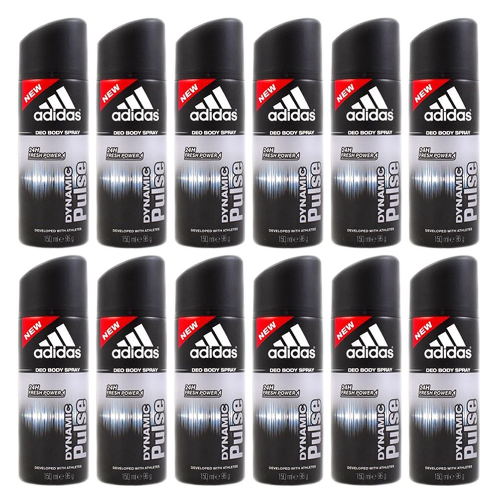Adidas Dynamic Pulse 12 x 150 ml Deodorant Deospray Set bei Riemax