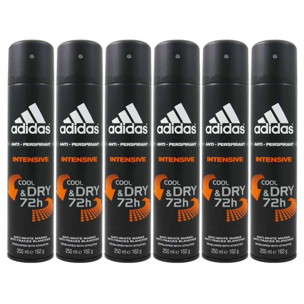 Adidas Intensive Cool & Dry 72h 6 x 250 ml Deospray Set bei Riemax