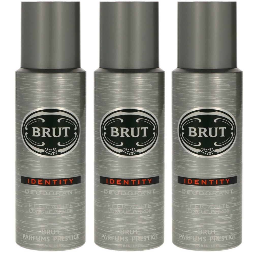 Brut Identity 3 x 200 ml Deospray Deodorant Spray Set bei Riemax