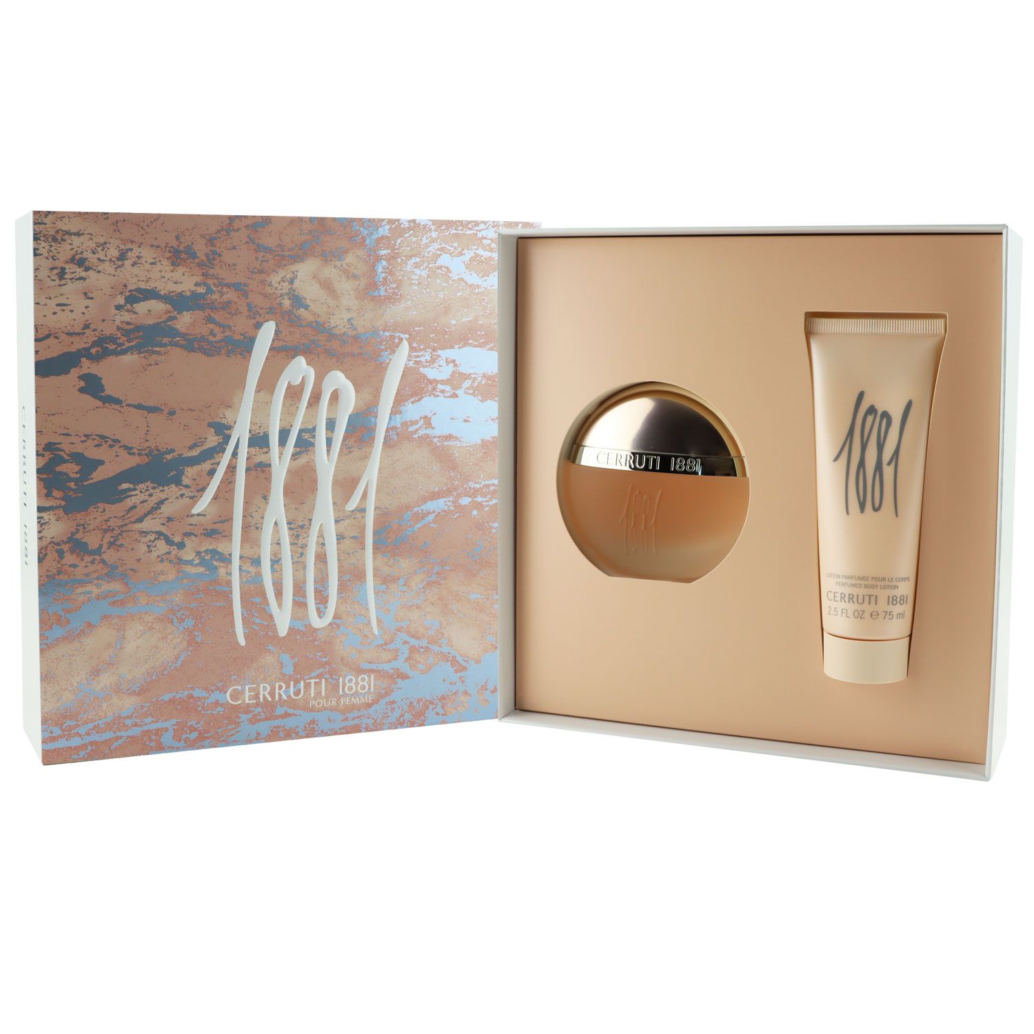 Cerruti 1881 Pour Femme Set 50 ml Eau de Toilette & 75