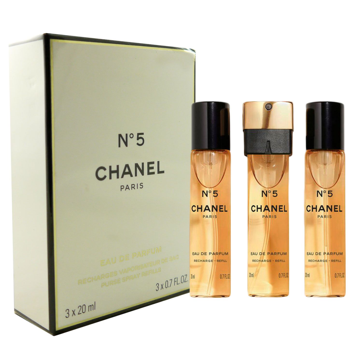 Chanel No5 Set 20ml EDP & 20ml EDP Refill & 20ml EDP Refill bei Riemax