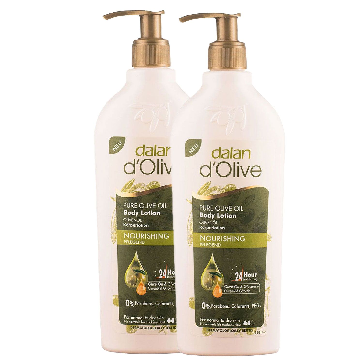 Dalan D Olive Pure Olive Oil Bodylotion 2 x 400 ml