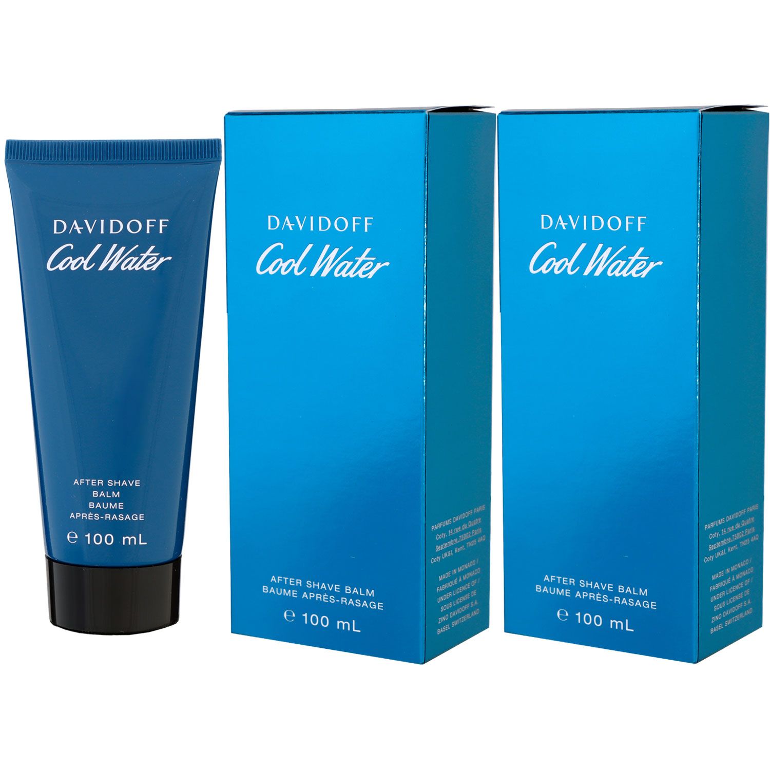 Davidoff Cool Water Man Men 2 x 100 ml After Shave Balm Set bei Riemax
