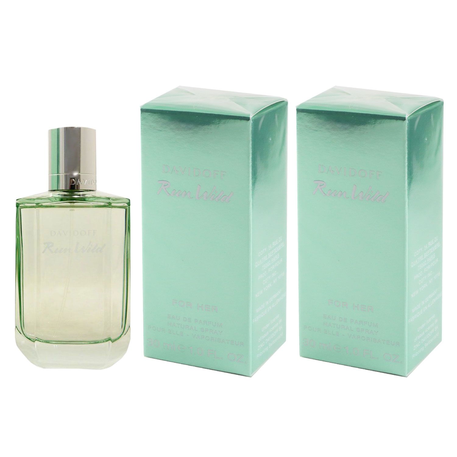 Davidoff Run Wild for Her 2 x 30 ml Eau de Parfum EDP NEU Set bei Riemax