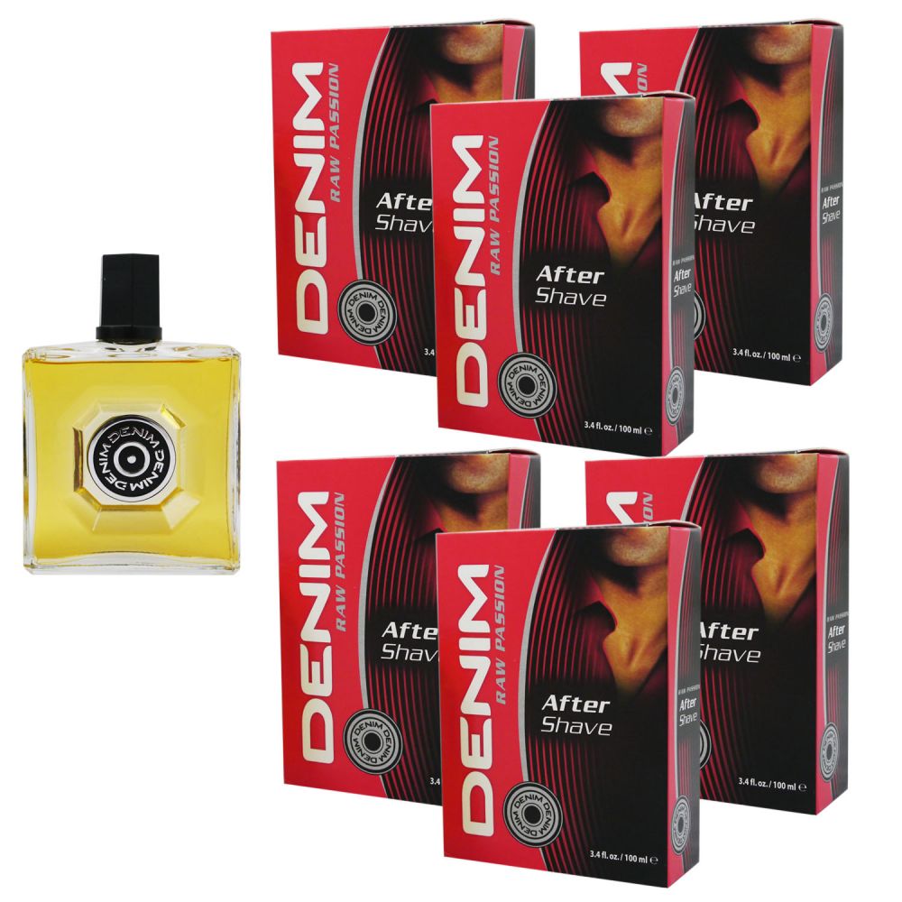 Denim Raw Passion 6 x 100 ml Aftershave After Shave Set bei Riemax