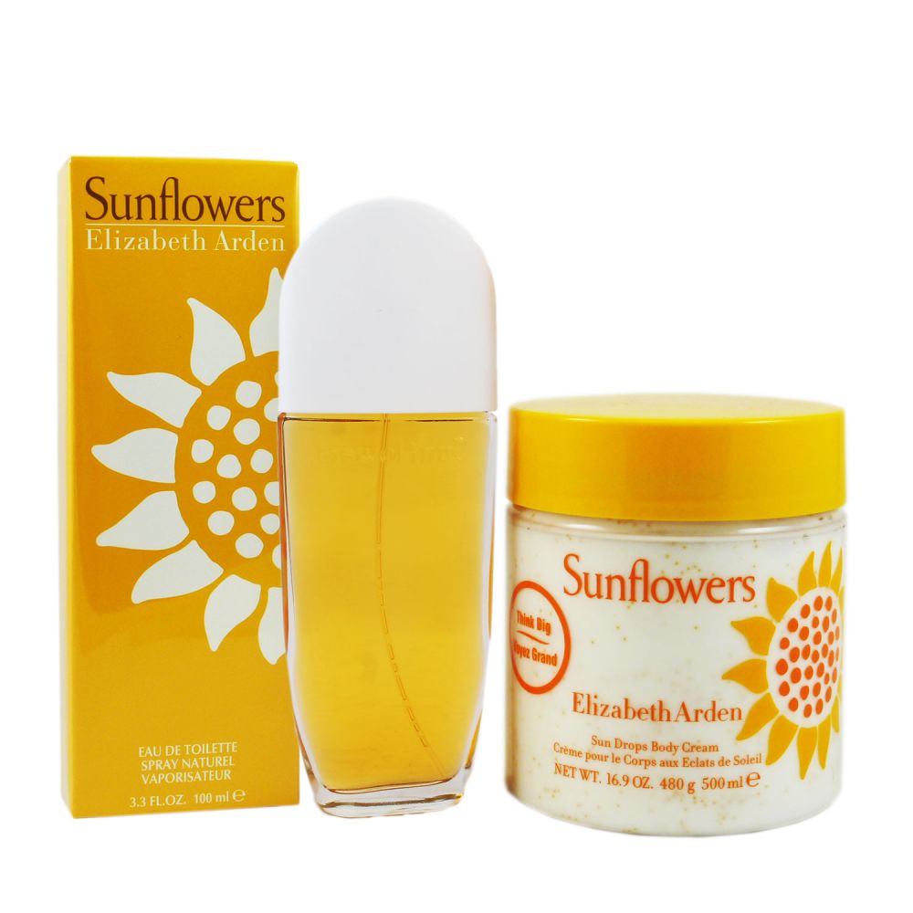 Elizabeth Arden Sunflowers 100ml EDT & 500ml Body Creme Set bei Riemax