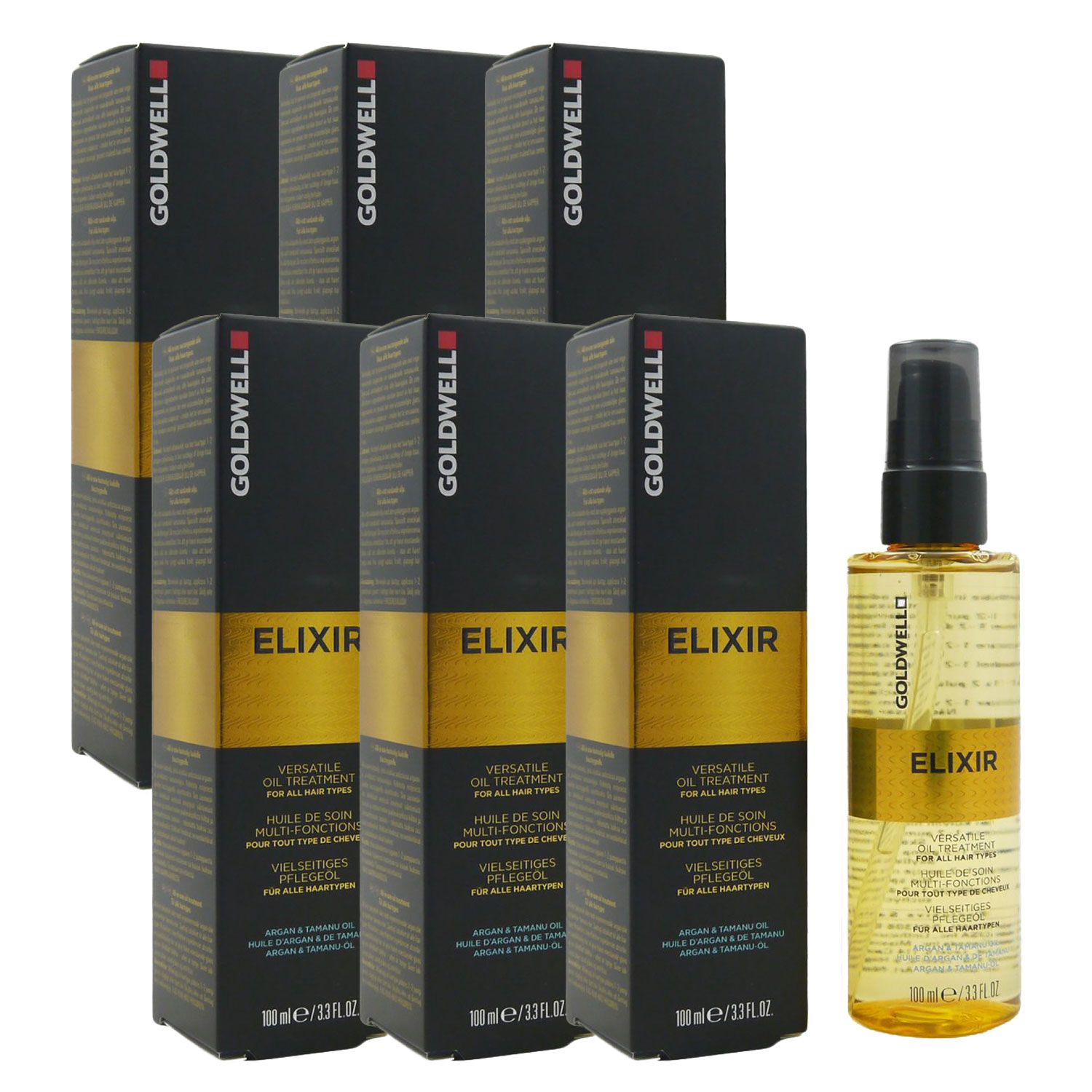 Goldwell Elixir Oil Treatment Haaröl 6 x 100 ml Set bei Riemax