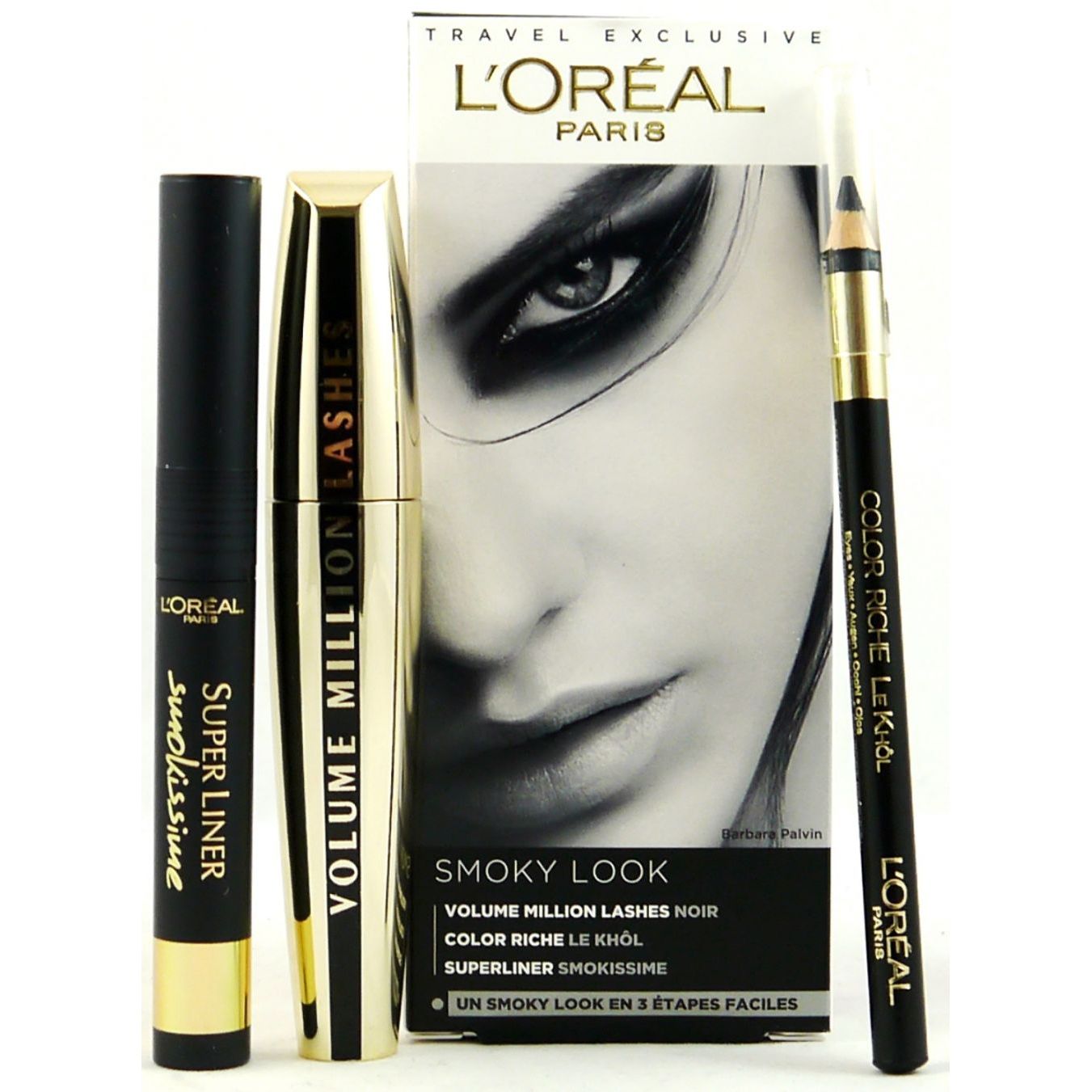 L'Oreal Smoky Look Set Volume Million Lashes & Super Liner & Kajal bei