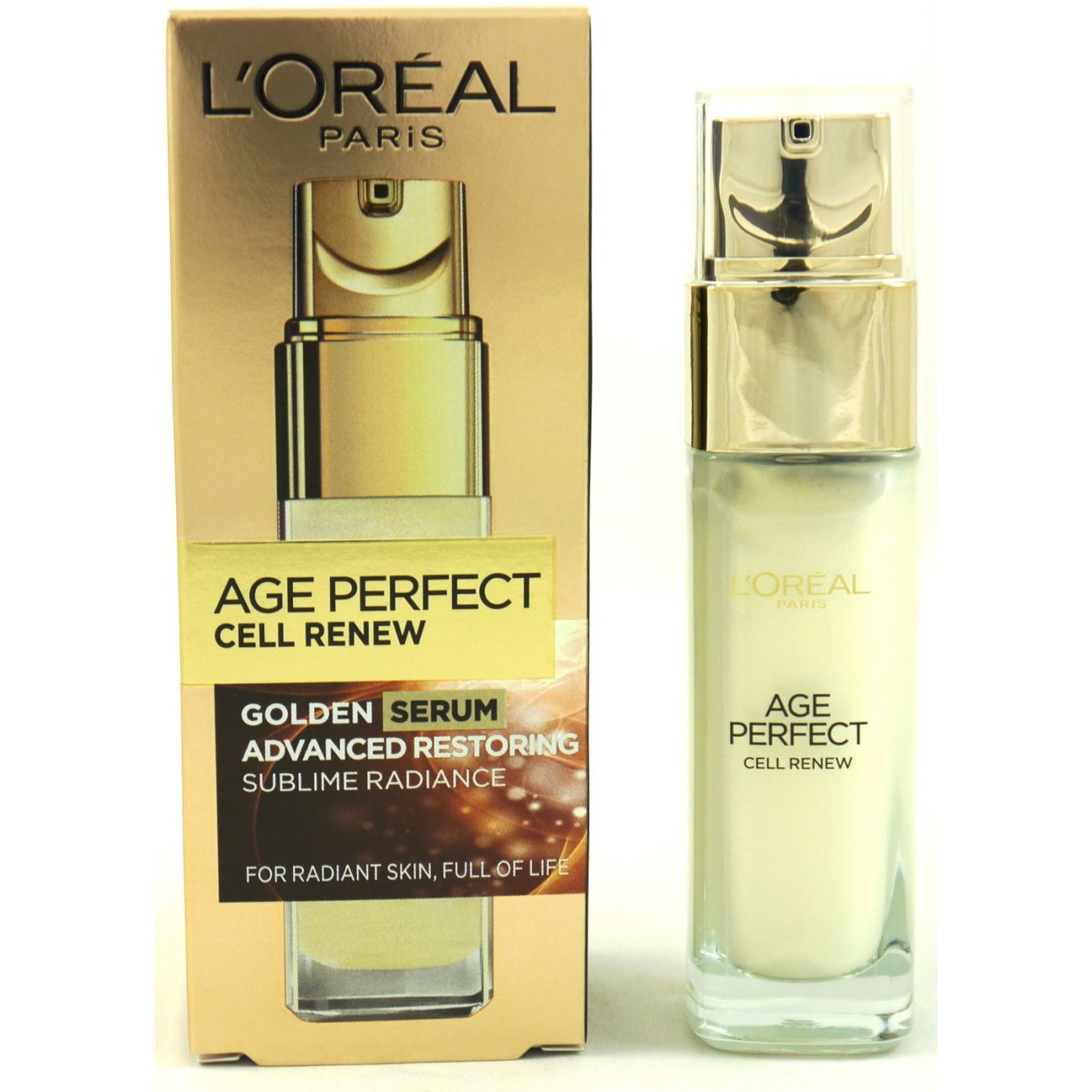 Serum Age Perfect Loreal Opiniones Loreal Age Perfect Cell Renew Advanced Restoring Golden Serum bei Riemax