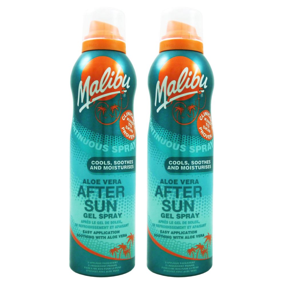 Malibu Aloe Vera After Sun Gel Spray 2 x 175 ml bei Riemax