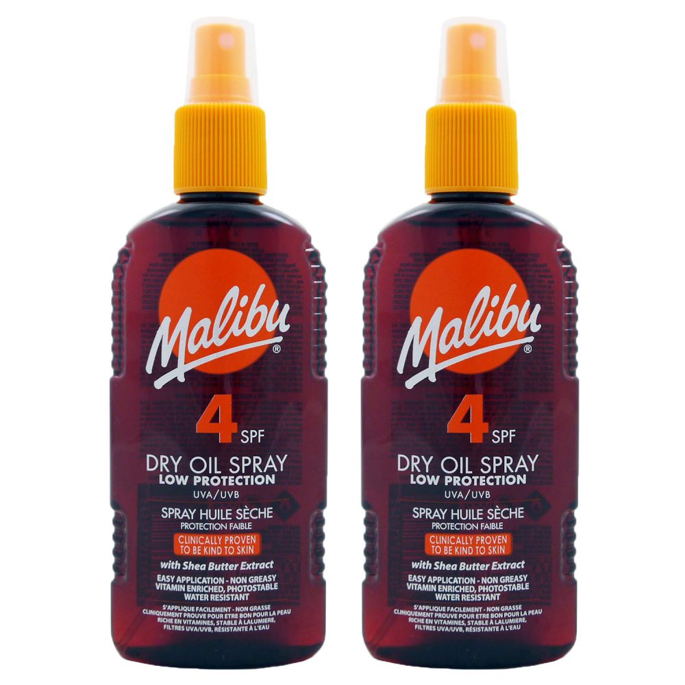 Malibu Dry Oil Spray Trockenöl Sun Protect LSF 4 200ml bei Riemax