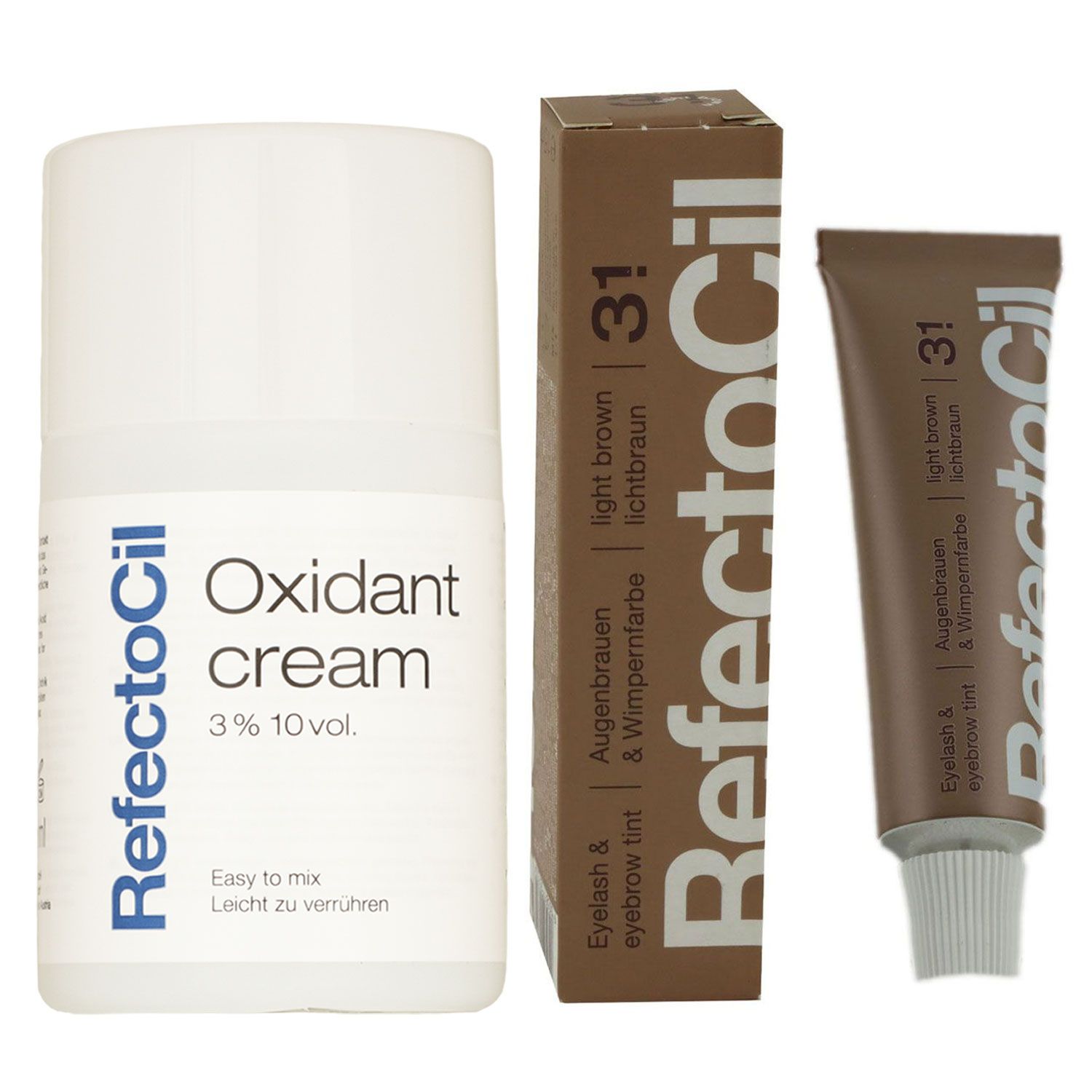RefectoCil Oxidant 3% Cream Developer 100ml & 15ml ligh