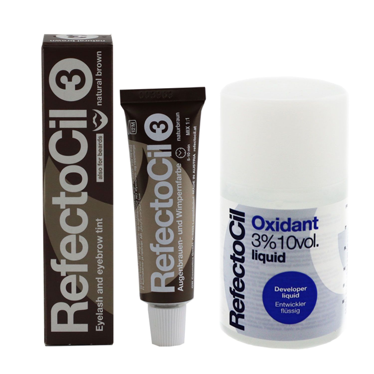 RefectoCil Oxidant 3% Liquid Entwickler 100ml & 15ml naturbraun bei Riemax