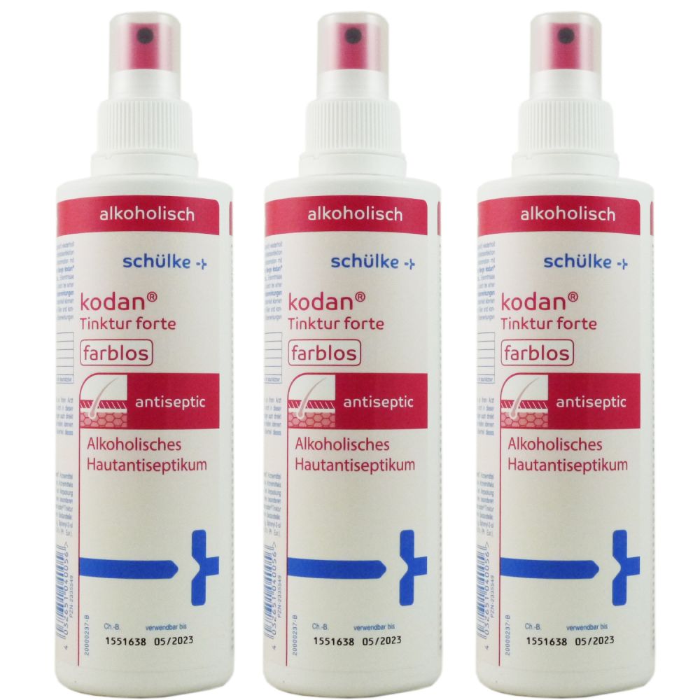 Schülke Kodan Tinktur forte farblos 3x250ml alkoholisches ...