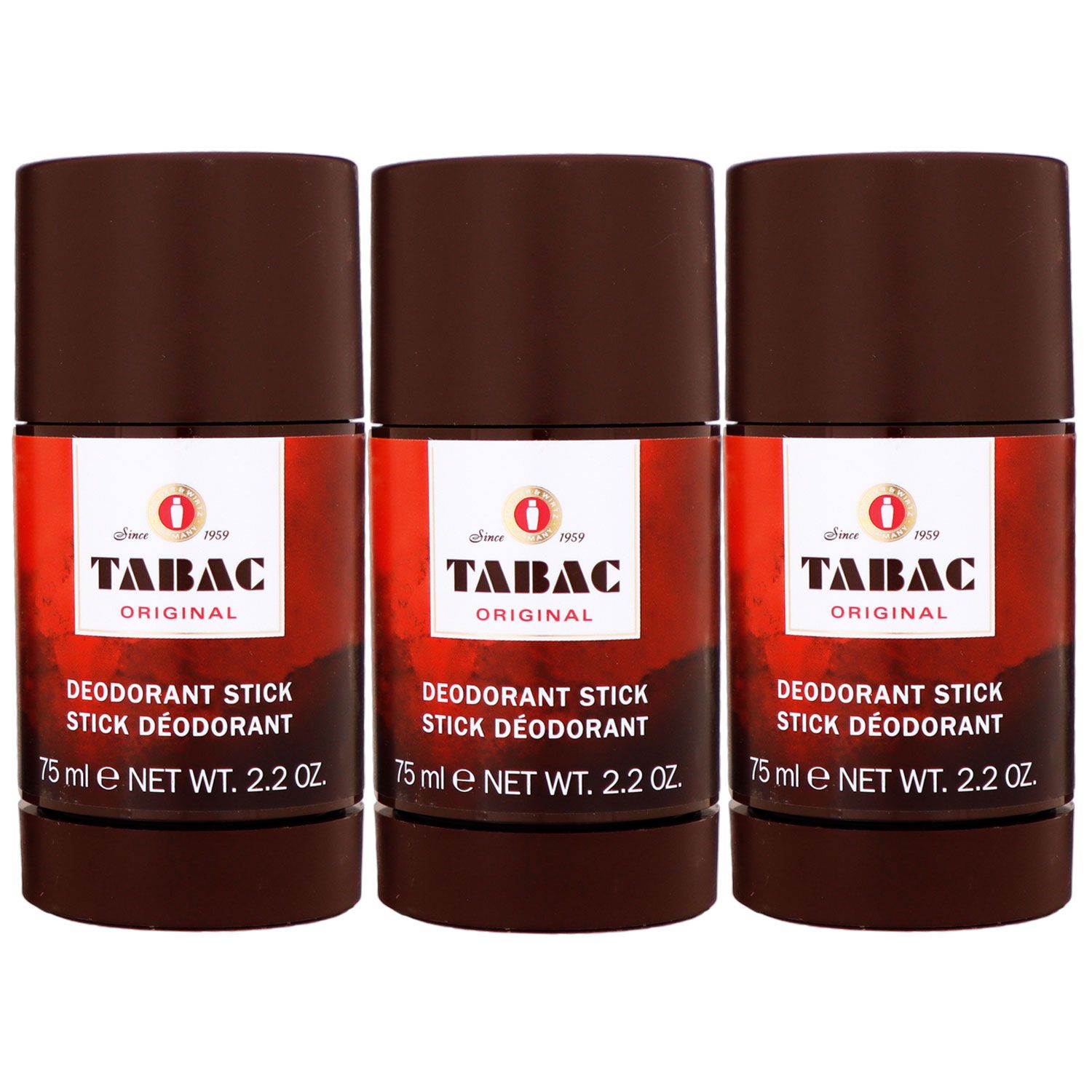 Tabac Original 3 x 75 ml Deostick Deodorant Stick Set bei Riemax