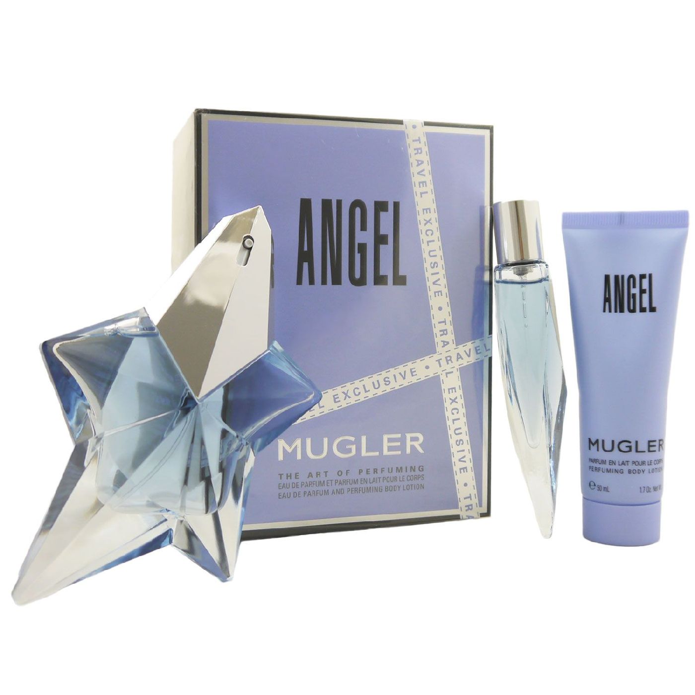 Thierry Mugler Angel Set 50ml EDP refill & 10ml EDP & 50ml BL bei Riemax
