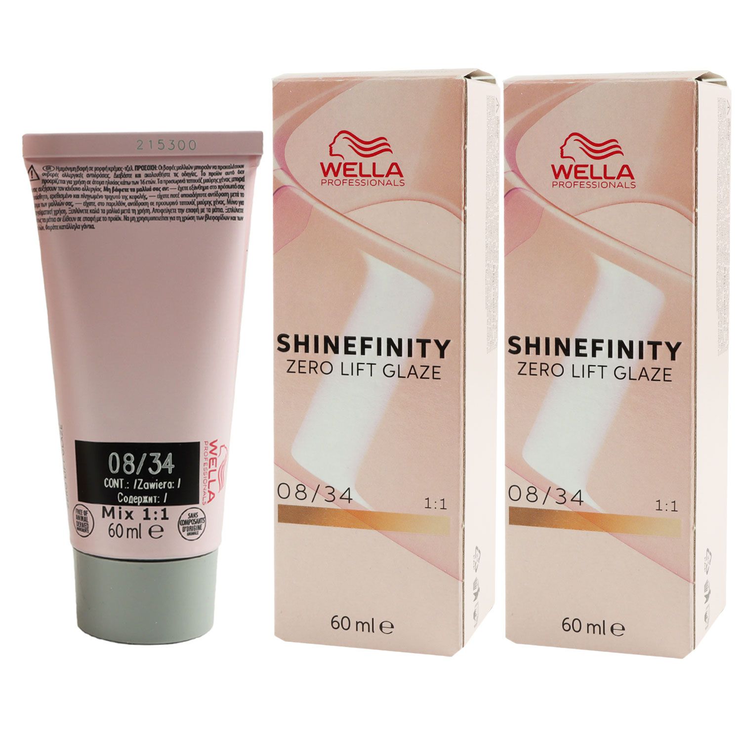 Wella Shinefinity Glaze Warm 2 x 60 ml 08/34 Spice Ginger bei Riemax
