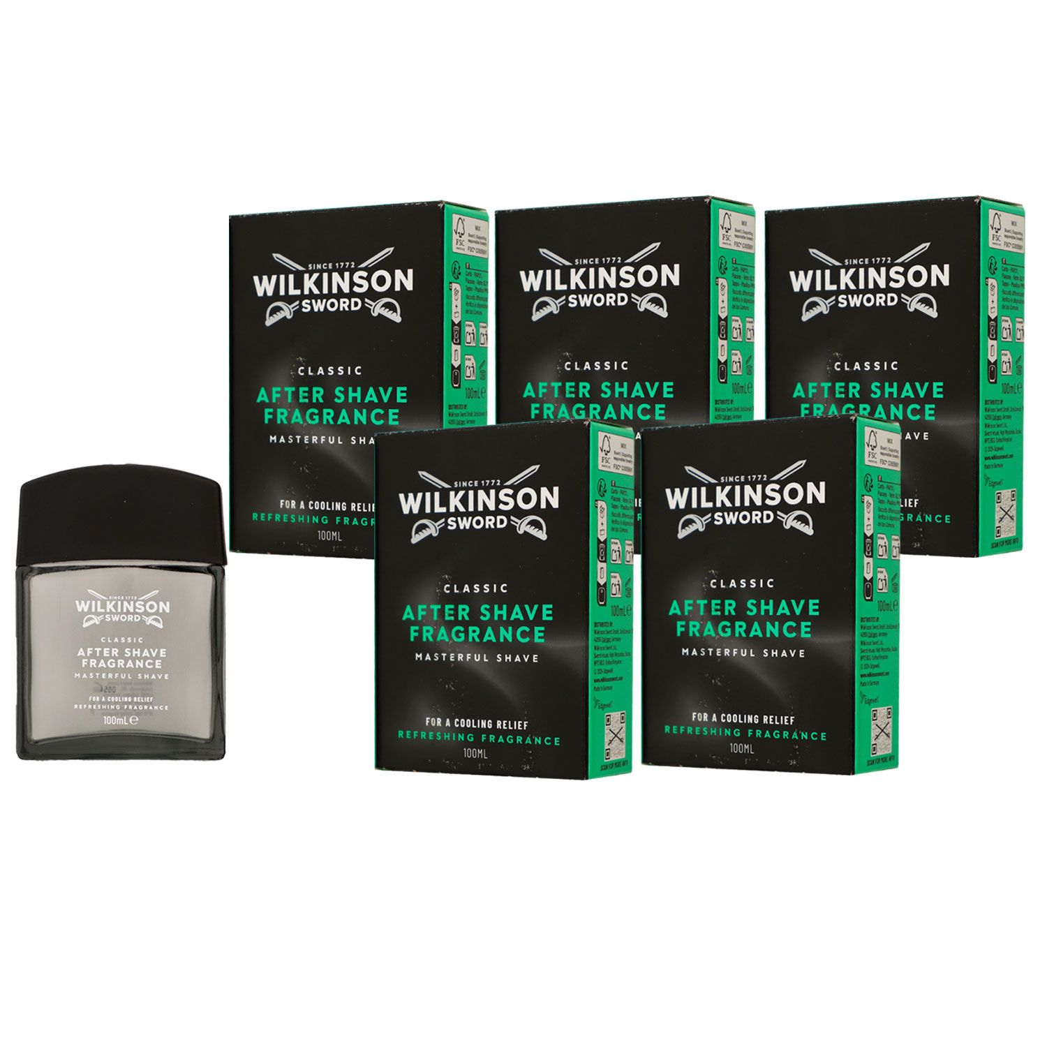 Wilkinson After Shave Classic 5 x 100 ml Set bei Riemax