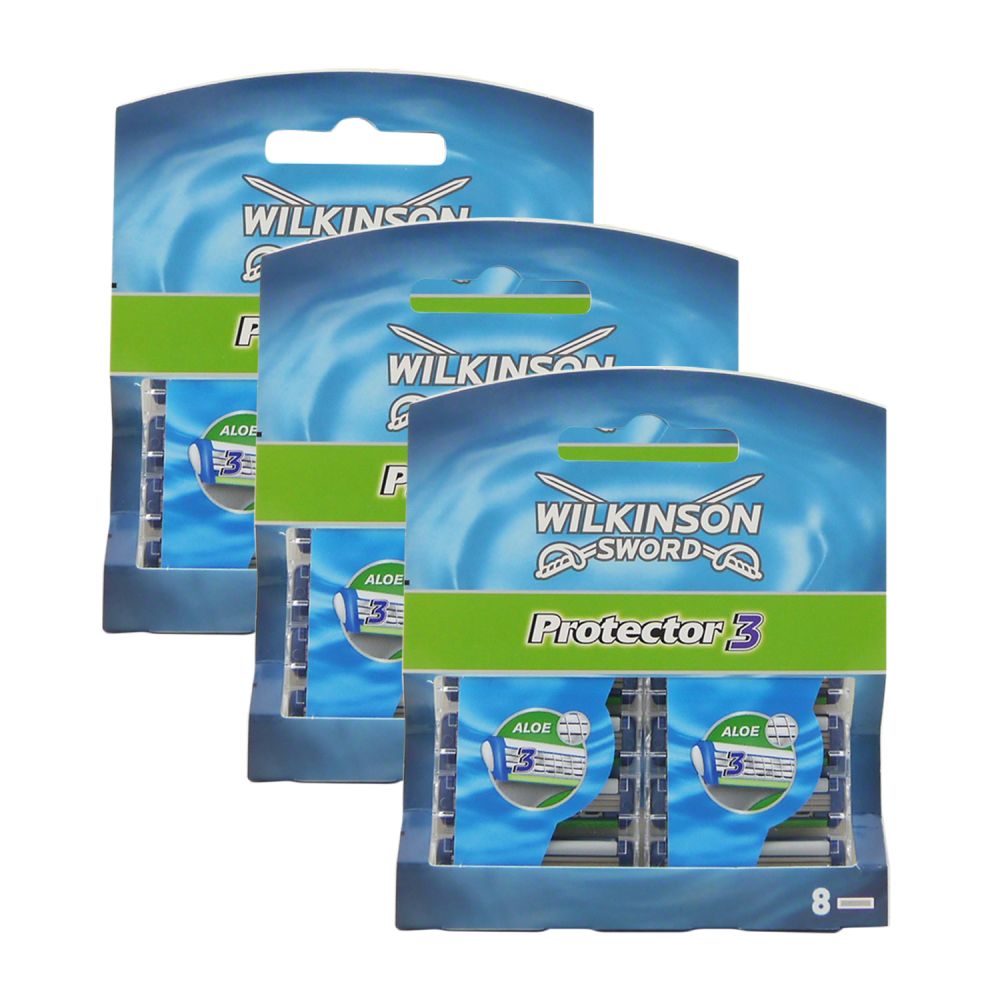 Wilkinson Sword Protector 3 Klingen 3 x 8 Stück bei Riemax