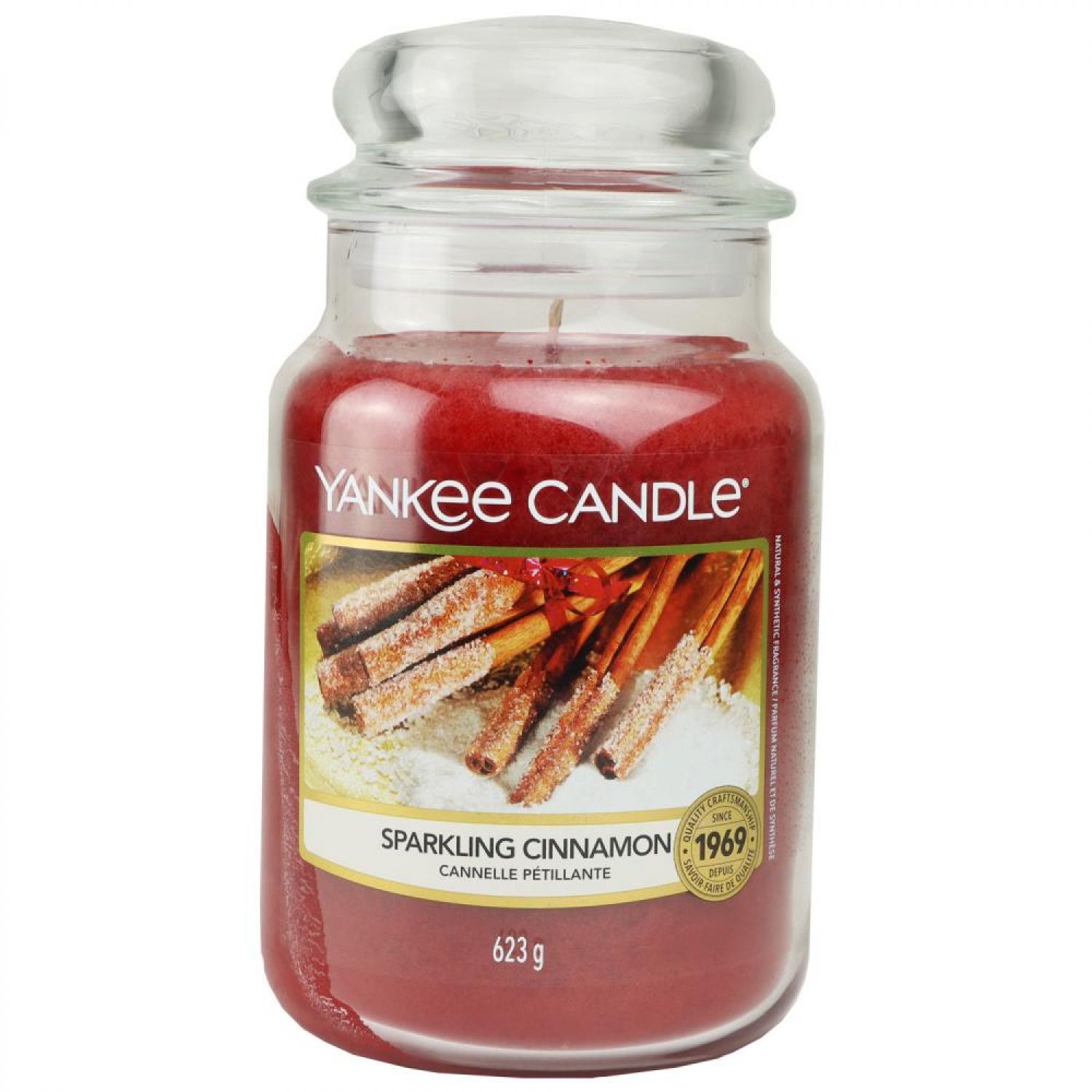 Yankee Candle Duftkerze Sparkling Cinnamon im Glas 623