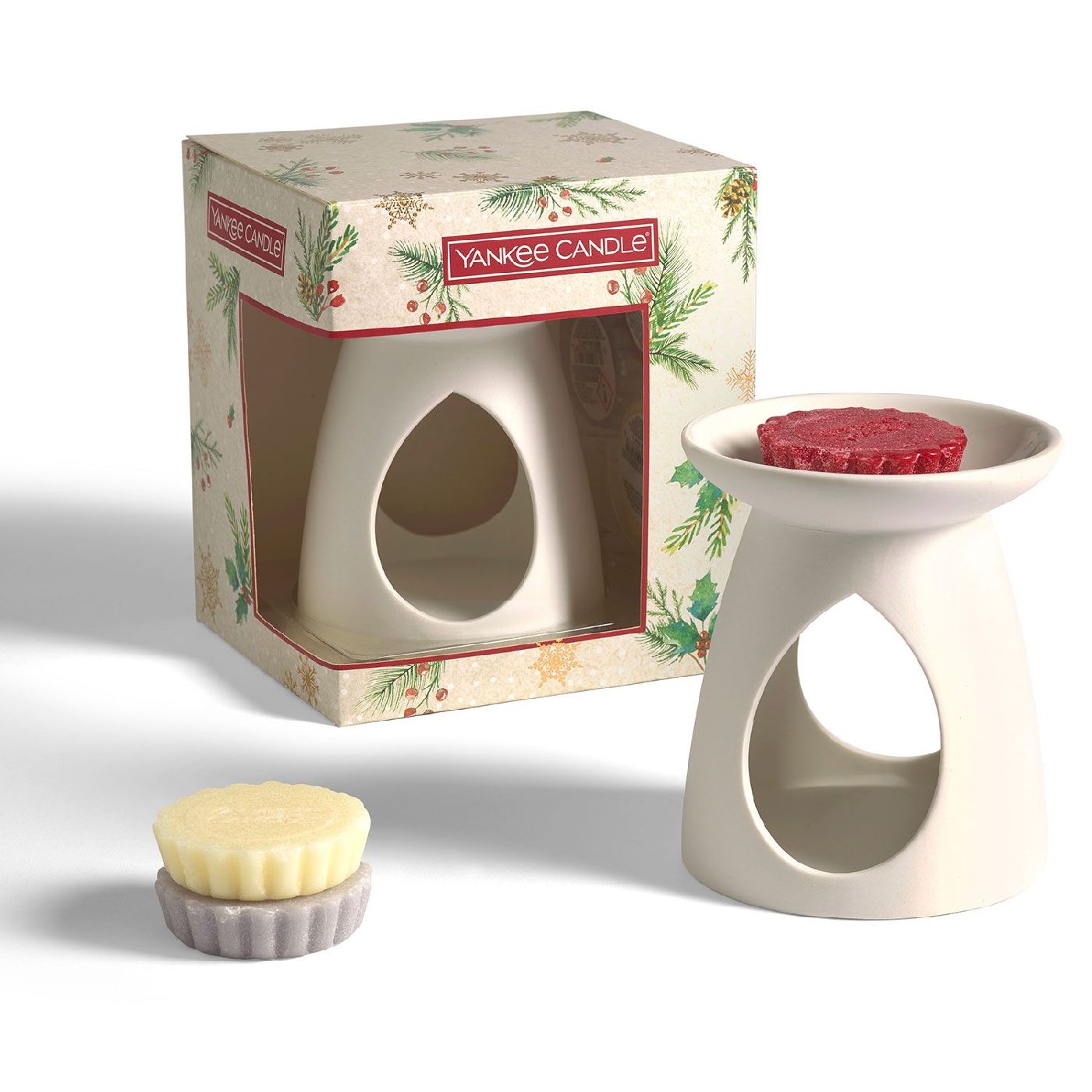 Yankee Candle Geschenkset 3 Duft Wax Melts & 1 Teelicht & 1 Keramik Wax