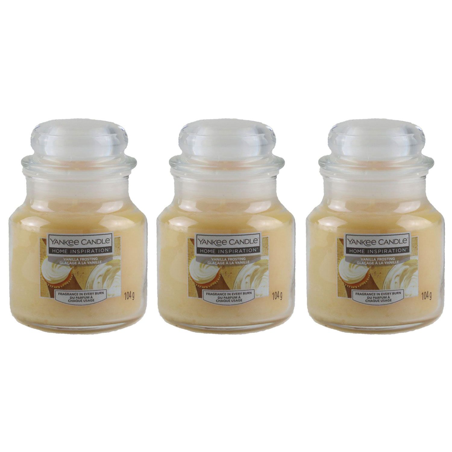 Yankee Candle Duftkerze Vanilla Frosting im Glas Jar 3 x 104 g bei Riemax