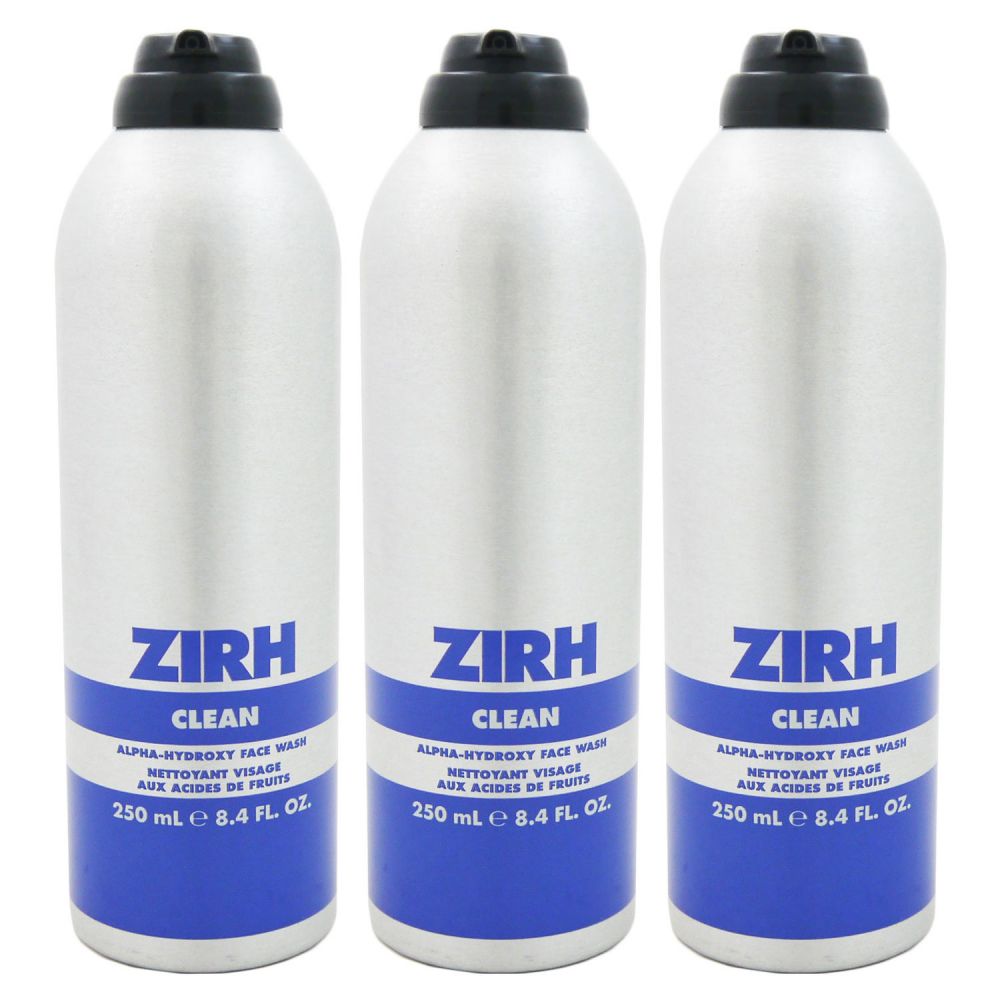Zirh Clean Alpha Hydroxy 3x Face Wash 250 ml Waschgel Set bei Riemax