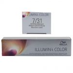 Wella Illumina Color 60 ml - freie Farbwahl Permanente Haarfarbe 7/31 mittelblond gold asch