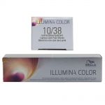 Wella Illumina Color 60 ml - freie Farbwahl Permanente Haarfarbe 10/38 hell lichtblond gold pearl