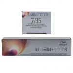 Wella Illumina Color 60 ml - freie Farbwahl Permanente Haarfarbe 7/35 mittelblond gold mahagoni