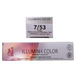Wella Illumina Color 60 ml - freie Farbwahl Permanente Haarfarbe 7/53 mittelblond mahagoni gold