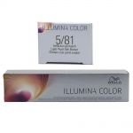 Wella Illumina Color 60 ml - freie Farbwahl Permanente Haarfarbe 5/81 hellbraun perl asch