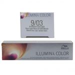 Wella Illumina Color 60 ml - freie Farbwahl Permanente Haarfarbe 9/03 lichtblond natur gold