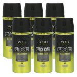 Axe Deo 6 x 150 ml diverse Sorten Deodorant Deospray - verschiedene Sorten You Clean Fresh