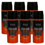 Axe Deo 6 x 150 ml diverse Sorten Deodorant Deospray - verschiedene Sorten You Energised