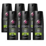 Axe Deo 6 x 150 ml diverse Sorten Deodorant Deospray - verschiedene Sorten Collision Fresh Forest & Graffiti Scent
