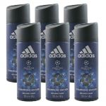 Adidas Deospray 6 x 150 ml Deodorant Deo Spray - verschiedene Sorten Champions League Arena Edition