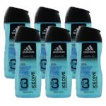 Adidas Duschgel Shower Gel 6 x 250 ml 3 in 1 Hair Body Face - diverse Sorten Ice Dive