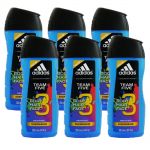 Adidas Duschgel Shower Gel 6 x 250 ml 3 in 1 Hair Body Face - diverse Sorten Team Five