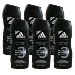 Adidas Duschgel Shower Gel 6 x 250 ml 3 in 1 Hair Body Face - diverse Sorten Dynamic Pulse