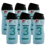 Adidas Duschgel Shower Gel 6 x 250 ml 3 in 1 Hair Body Face - diverse Sorten Extra Fresh