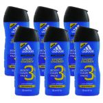Adidas Duschgel Shower Gel 6 x 250 ml 3 in 1 Hair Body Face - diverse Sorten Sport Energy