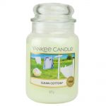 Yankee Candle Duftkerze im Glas Jar 623 g Housewarmer - verschiedene Duftsorten Clean Cotton 