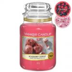 Yankee Candle Duftkerze im Glas Jar 623 g Housewarmer - verschiedene Duftsorten Roseberry Sorbet